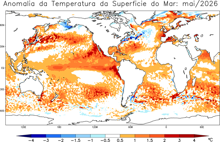 Nota técnica conjunta aponta alta probabilidade de El Niño no segundo semestre de 2026