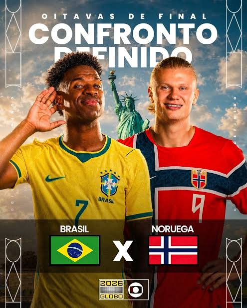 Brasil enfrenta a Noruega pelas oitavas de final da Copa do Mundo em duelo que promete emoção e calor extremo