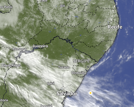 Frente fria avança pela Bahia e deve provocar queda nas temperaturas no Alto Sertão da Paraíba