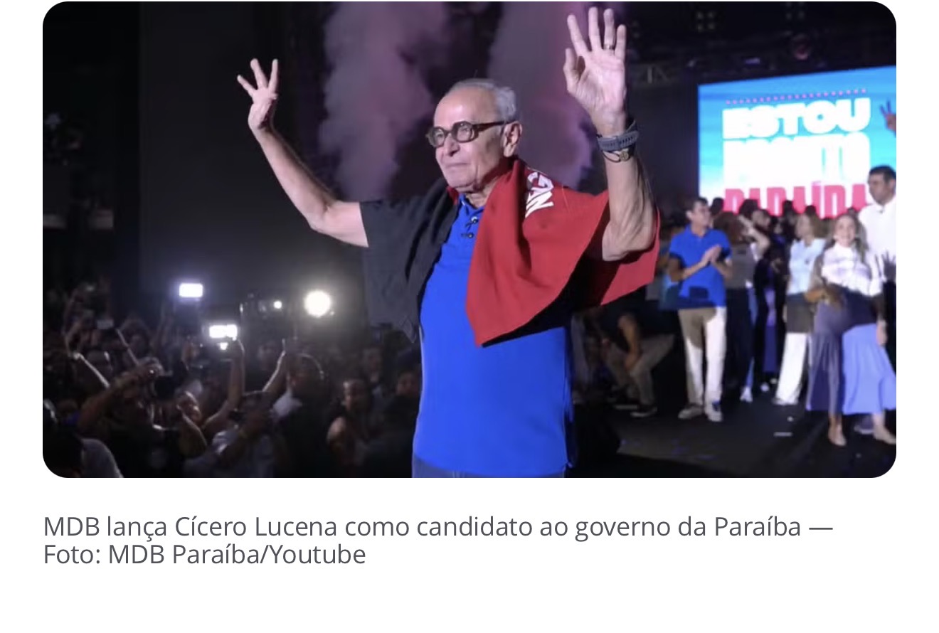 MPE reitera pedido para barrar candidatura de Cícero Lucena ao Governo da Paraíba
