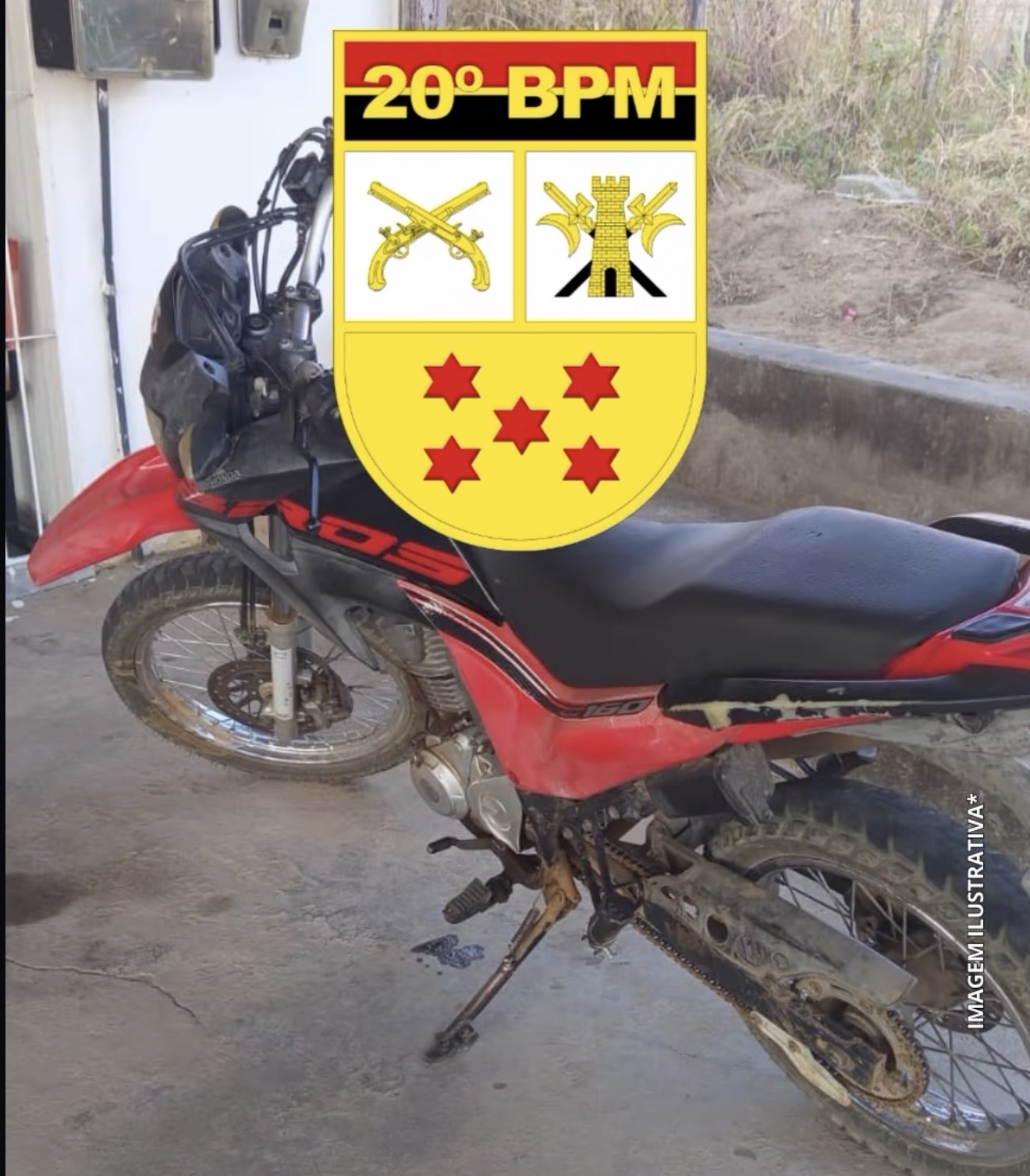 Patrulha Rural Recupera Motocicleta com Registro de Roubo ou Furto em Princesa Isabel