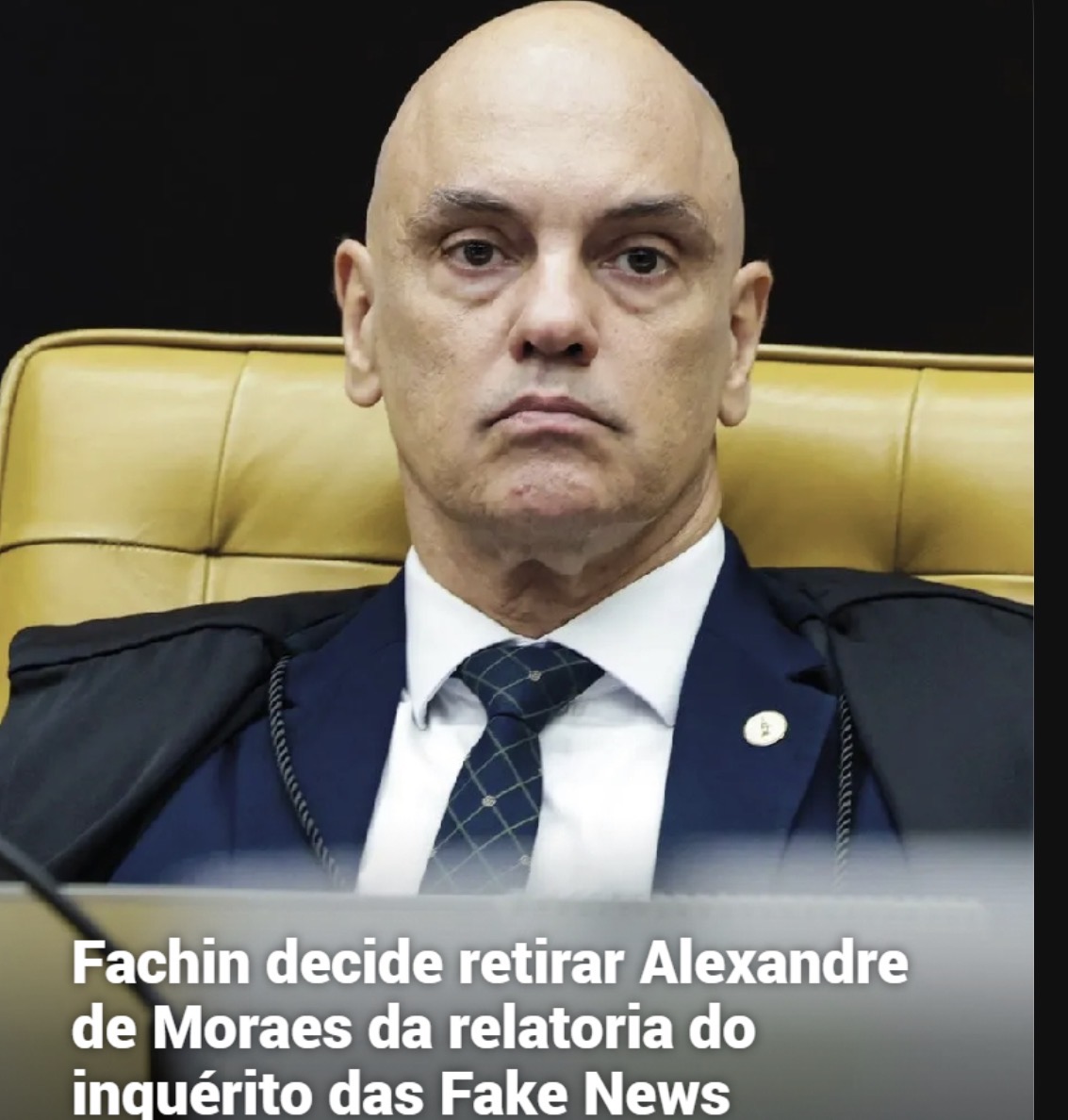 Fachin retira Alexandre de Moraes da relatoria do inquérito das Fake News no STF